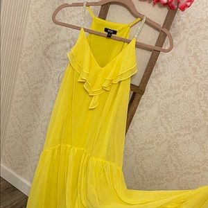 MSK summer maxi dress with gemmed straps size 6